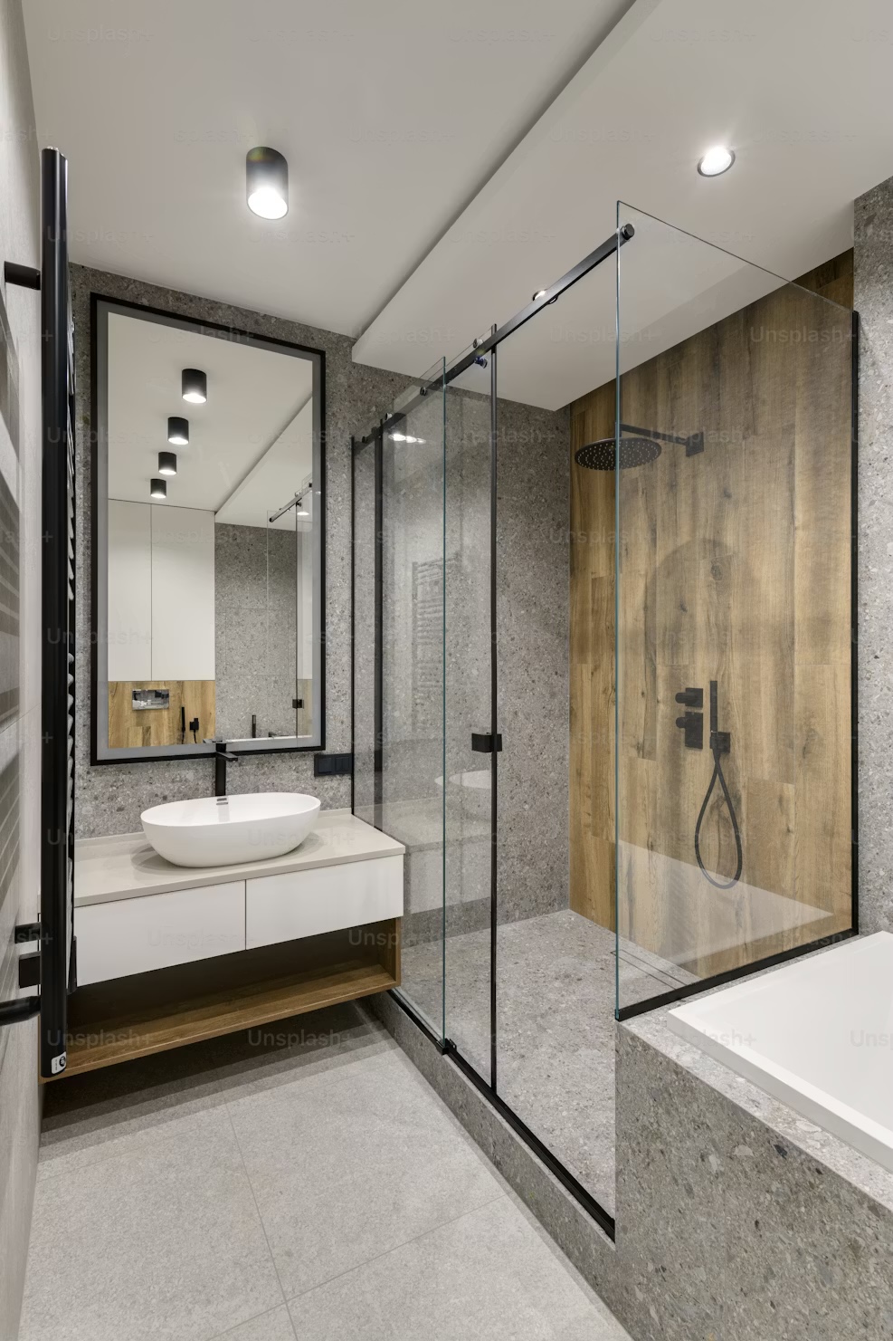 premium bathroom renovation Fort Lauderdale FL marble shower and gold fixtures – Fort Lauderdale FL